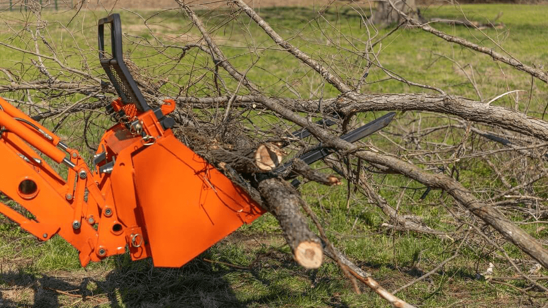 Bucket Pro picking up brush