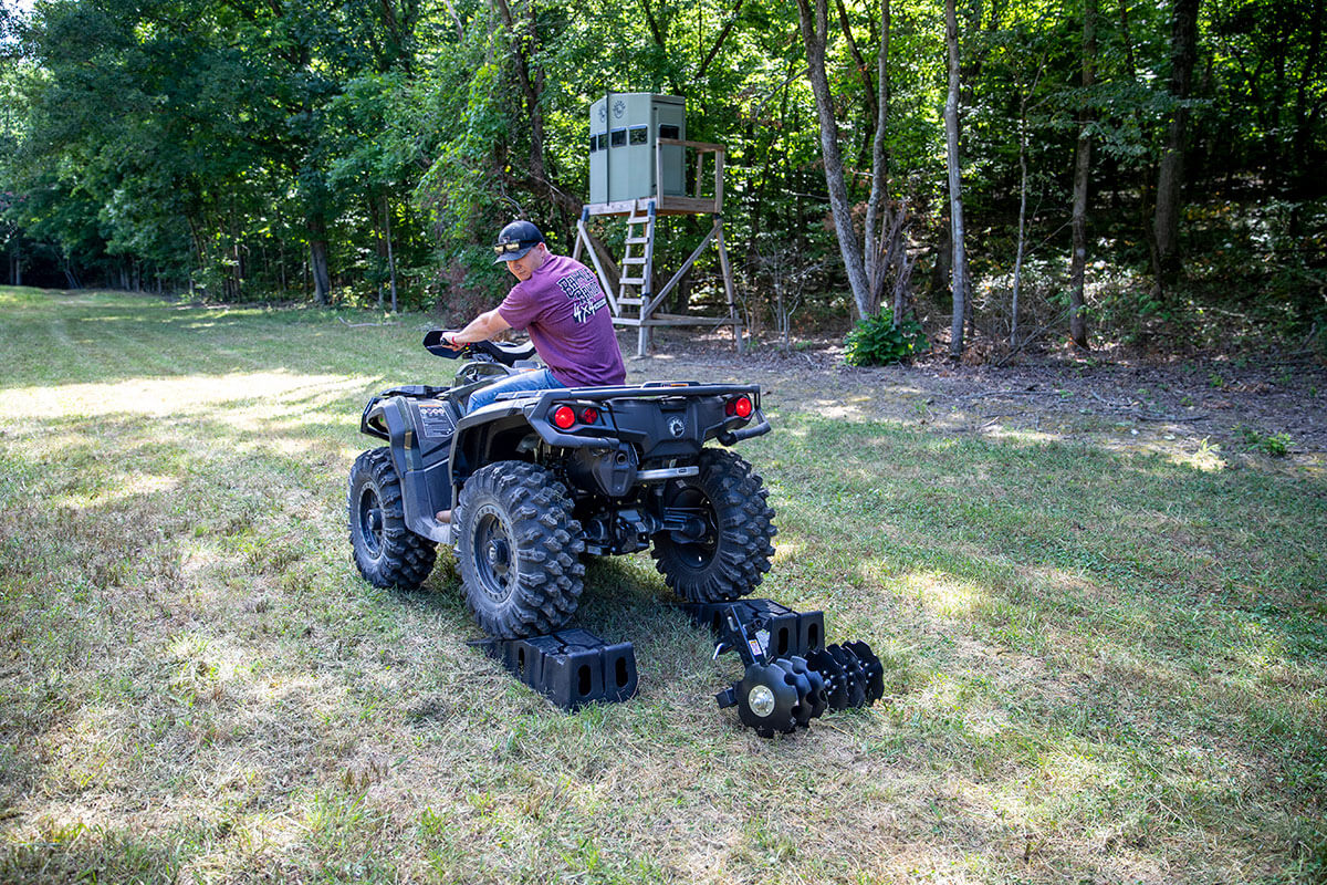 Installing the Big Buck Food Plot Plow on an ATV