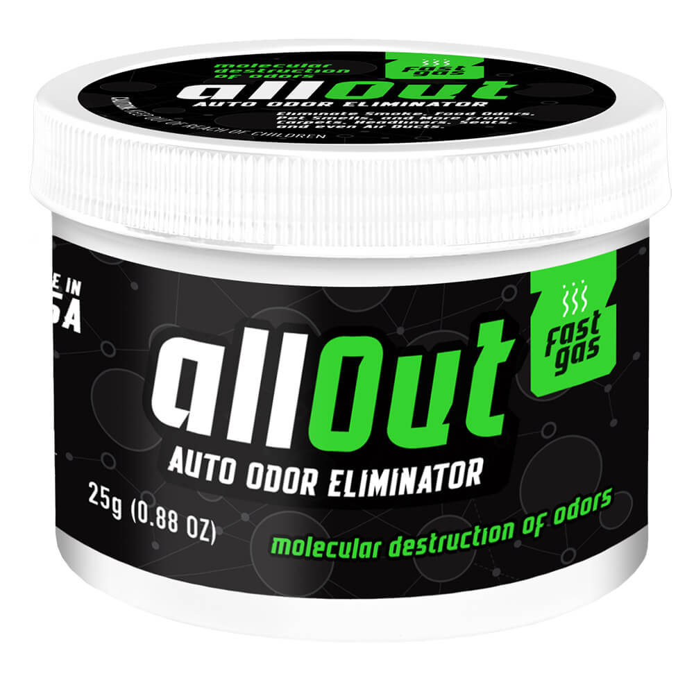 All Out Auto Odor Eliminator, 25-gram Fast Gas (6 Case Pack)