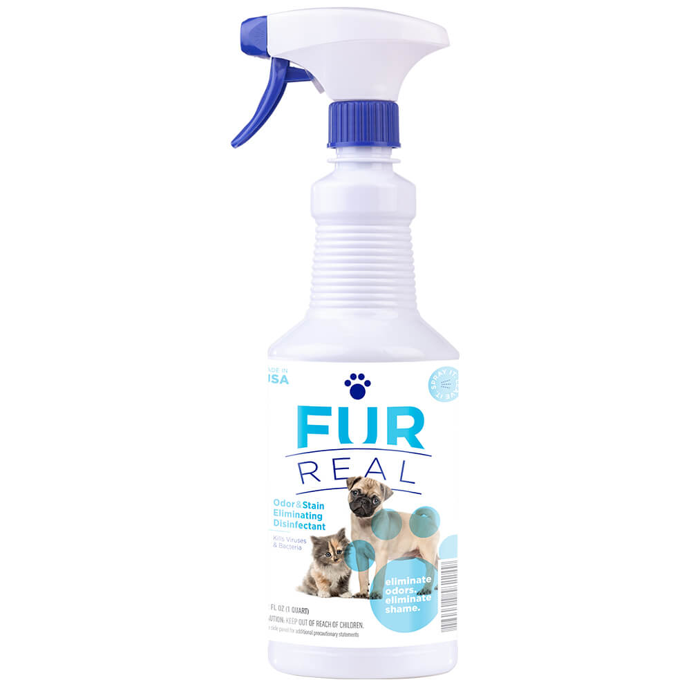 Fur Real Pet Odor Eliminator and Stain Remover, 32 oz spray bottle (6Case Pack)