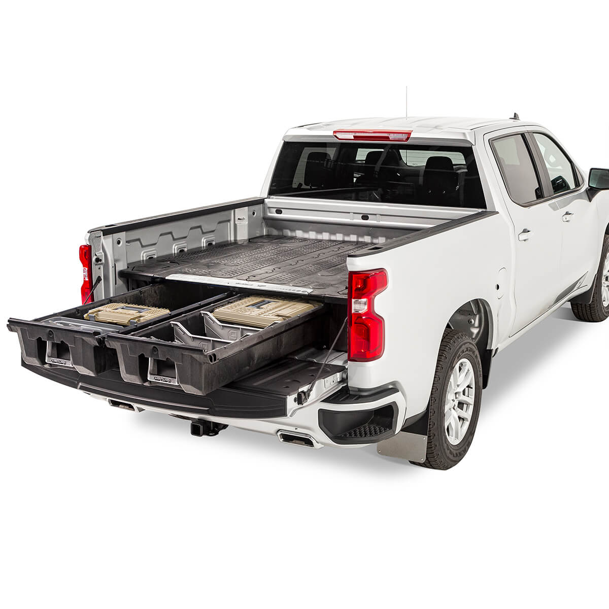 Decked 6ft. 3in. Bed Length Storage System for Sierra or Silverado 2500 & 3500 (2020+) - Wide Bed