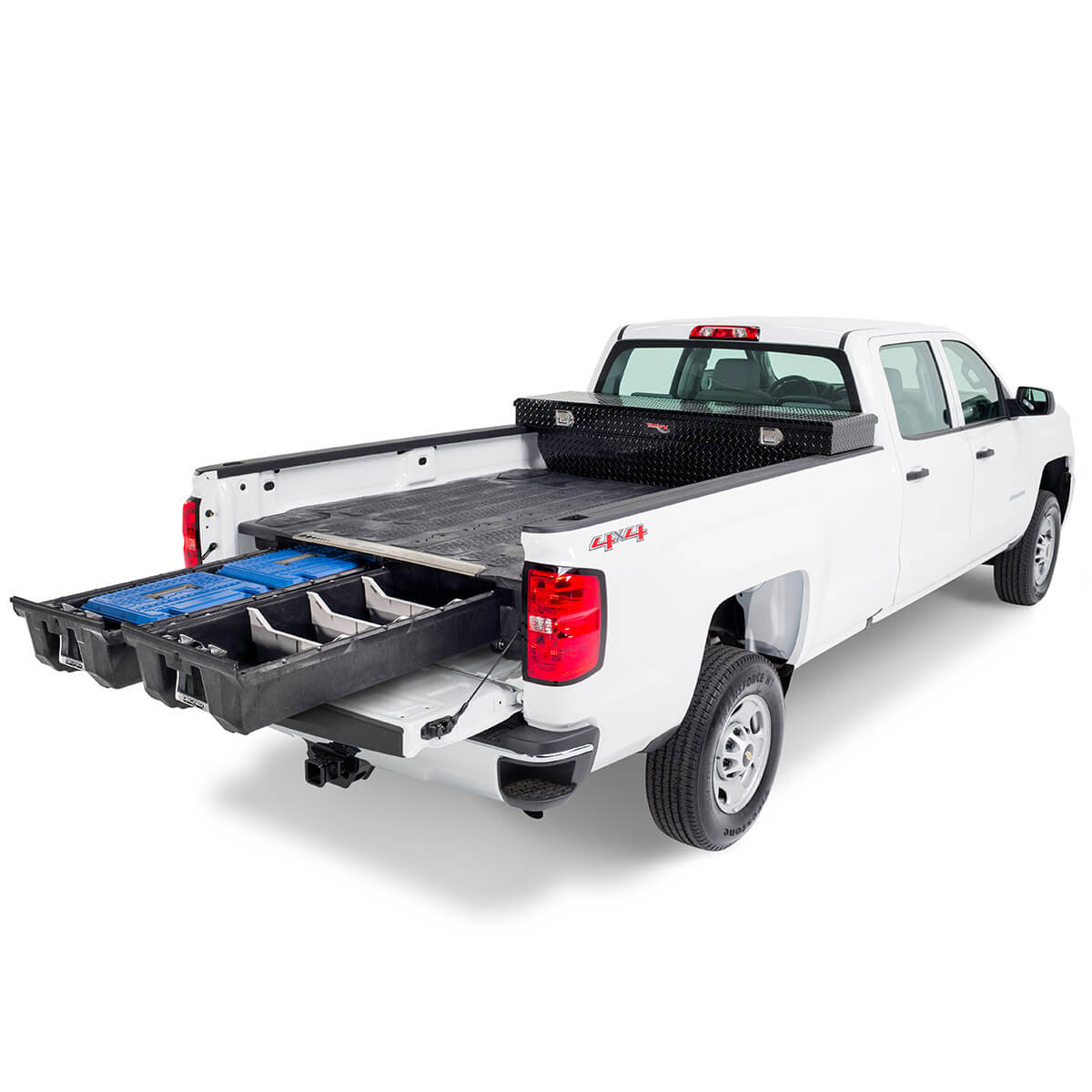 Decked 8 ft. Bed Length Storage System for GM Sierra or Silverado 1500 8 ft. Bed Length (2019+)