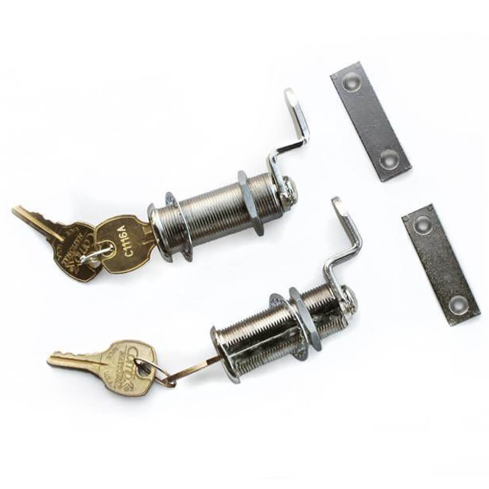 Decked 0.75 in. Drawer Lock Set with 2 Keys for DECKED Pick Up Truck Storage System in Silver (2-Pk)