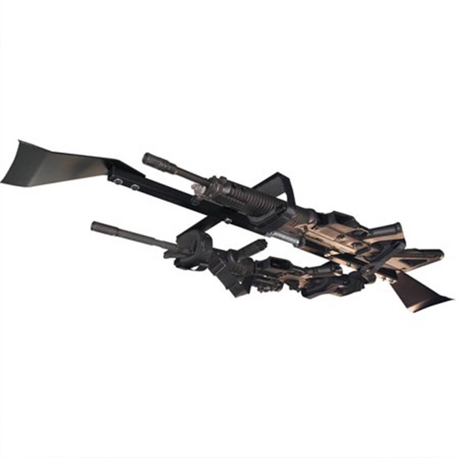Center-Lok Overhead Gun Rack for Tactical Weapons - 2 gun (48"-54" width)
