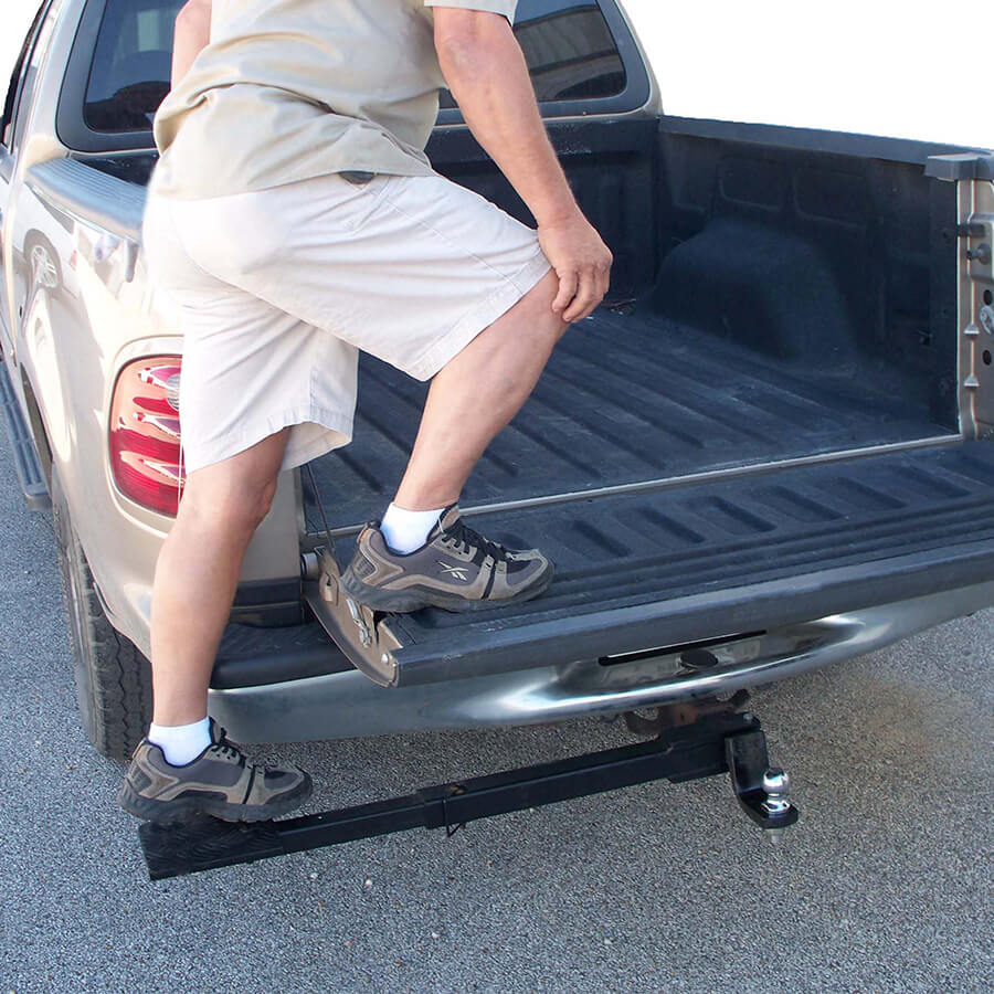 Side-Step Truck Step - Adjustable - 34"- 44" x 6" x 3" (300 lb weight cap)
